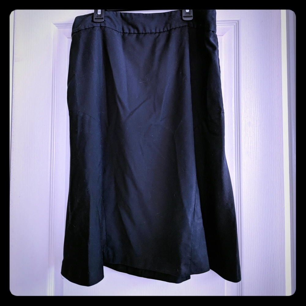 Merona Black Flirty A Line Skirt Sz 10